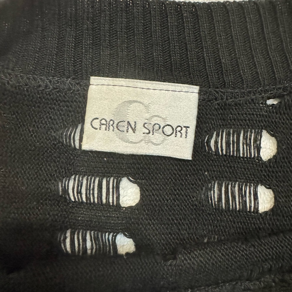 Women's Black Open Knit Sweater - Picture 7 of 8